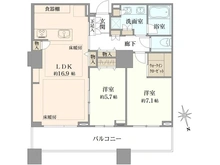 【東京都/港区三田】パークコート麻布十番ザ・タワー 間取り図