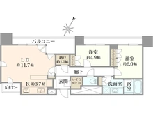 【東京都/港区芝】カテリーナ三田タワースイート　ウエストアーク 間取り図