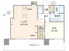 【東京都/港区海岸】ブリリアタワー浜離宮 間取り図