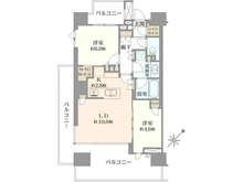 【東京都/港区芝浦】ブランズ芝浦 間取り図