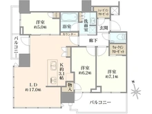 【東京都/港区芝浦】プラウドタワー芝浦 間取り図