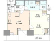【東京都/港区芝浦】プラウドタワー芝浦 間取り図
