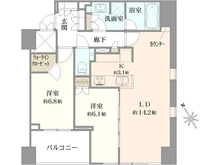 【東京都/港区麻布台】グランスイート麻布台ヒルトップタワー 間取り図