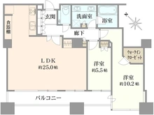 【東京都/港区東新橋】東京ツインパークス　ライトウィング 間取り図