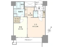 【東京都/港区芝】カテリーナ三田タワースイート ウエストアーク 間取り図