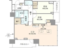 【東京都/港区芝浦】プラウドタワー芝浦 間取り図