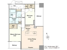 【東京都/港区浜松町】WORLD TOWER RESIDENCE 間取り図