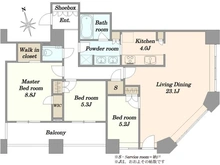 【東京都/港区芝浦】芝浦アイランドケープタワー 間取り図