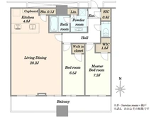 【東京都/港区浜松町】WORLD TOWER RESIDENCE 間取り図