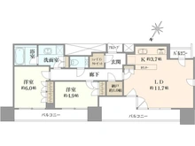 【東京都/港区芝】カテリーナ三田タワースイート ウエストアーク 間取り図