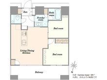 【東京都/港区芝】カテリーナ三田タワースイート イーストアーク 間取り図