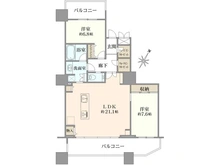 【東京都/大田区蒲田】パークタワー東京フロント 間取り図