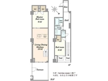 【東京都/港区三田】シティインデックス三田伊皿子坂 間取り図