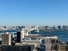 【東京都/港区芝浦】プラウドタワー芝浦 眺望：バルコニーから（ズームあり）