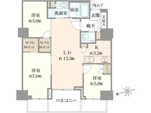 【東京都/港区芝浦】プラウドタワー芝浦 間取り図