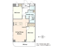 【東京都/港区芝】サンコート芝公園 間取り図
