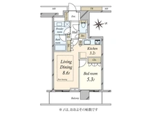 【東京都/目黒区大橋】プリズムタワー 間取り図