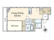 【東京都/世田谷区三軒茶屋】チサンマンション三軒茶屋第一 間取り図