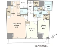 【東京都/港区南青山】パークコート青山ザタワー 間取り図