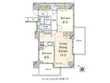 【東京都/豊島区駒込】リビオレゾン駒込六義園イースト 間取り図
