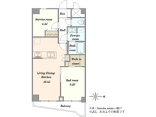 【東京都/品川区東五反田】東建島津山南ハイツ 間取り図