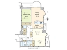 【東京都/目黒区駒場】朝日マンション駒場 B棟 間取り図