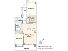 【東京都/目黒区三田】クリオ恵比寿弐番館 間取り図