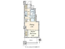 【東京都/目黒区上目黒】パークホームズ中目黒 間取り図