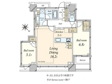 【東京都/品川区小山】シティタワー武蔵小山 間取り図