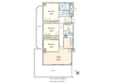 【東京都/目黒区目黒】朝日目黒マンション 間取り図