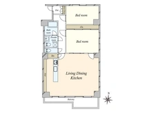 【東京都/品川区上大崎】マンション雅叙苑 4号棟 間取り図