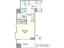 【東京都/目黒区下目黒】パークホームズ目黒アーバンレジデンス 間取り図