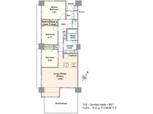 【東京都/目黒区青葉台】クレッセント目黒青葉台 間取り図
