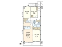 【神奈川県/川崎市中原区今井仲町】ヒルズ武蔵小杉 間取り図
