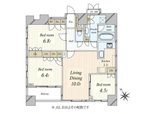 【東京都/品川区西五反田】パラッシオ目黒不動前 間取り図
