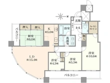 【埼玉県/ふじみ野市うれし野】リズムタワーＩＩ 間取り図
