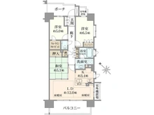【埼玉県/朝霞市三原】プラウド志木サウスフォート 間取り図