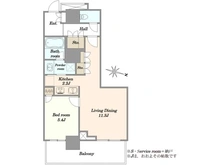 【神奈川県/川崎市中原区中丸子】リエトコート武蔵小杉 ザ・クラッシィタワー 間取り図