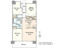 【神奈川県/川崎市川崎区大師駅前】シティテラス川崎鈴木町ガーデンズ 間取り図