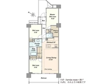 【東京都/中野区東中野】ブリリア東中野パークサイドヒルズ 間取り図