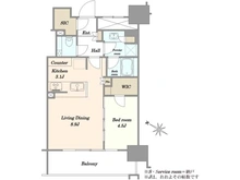 【神奈川県/横浜市西区みなとみらい】ブランズタワーみなとみらい 間取り図
