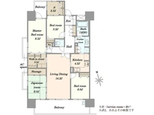 【神奈川県/相模原市緑区西橋本】ライオンズマンション西橋本 間取り図