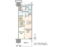 【神奈川県/川崎市中原区新丸子町】プラウド新丸子 間取り図