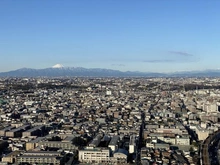 【神奈川県/川崎市中原区小杉町】プラウドタワー武蔵小杉 眺望：富士山を望む（ズーム有）※天候による