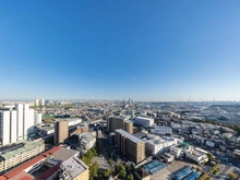 【神奈川県/川崎市中原区中丸子】THE KOSUGI TOWER 眺望：南向き、前面棟なし