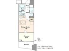 【東京都/渋谷区東】プラウド渋谷東 間取り図