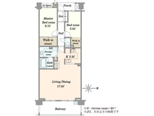 【神奈川県/川崎市中原区木月祗園町】グランリビオ元住吉木月祇園町 間取り図