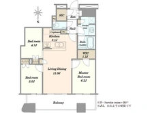 【神奈川県/川崎市中原区小杉町】パークシティ武蔵小杉ザガーデンタワーズウエスト 間取り図