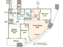 【神奈川県/川崎市中原区小杉町】パークシティ武蔵小杉ザガーデンタワーズウエスト 間取り図