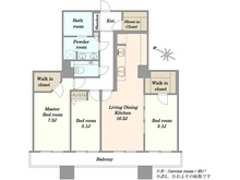 【東京都/中央区晴海】晴海アイランドトリトンスクエアビュータワー 間取り図
